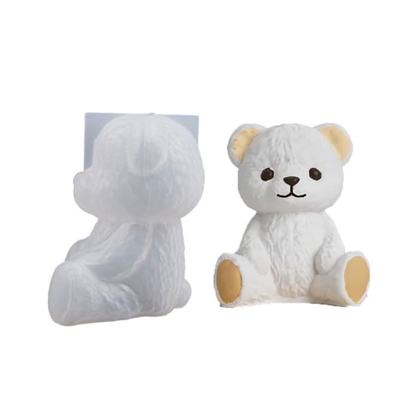 Bear IceCube Mold Food Grade Silikoni SMILING BEAR MOLD SMILING Smiling Bear Mold