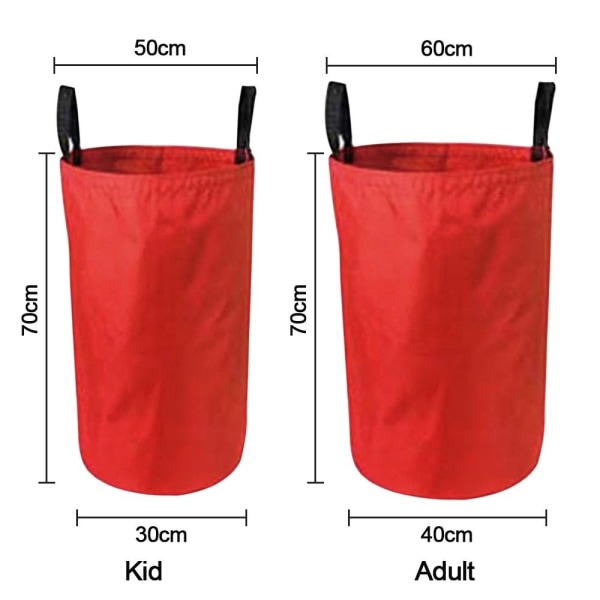 Sack Race Bag Familj Sack Racing Spel RÖD Vuxen Vuxen red adult-adult