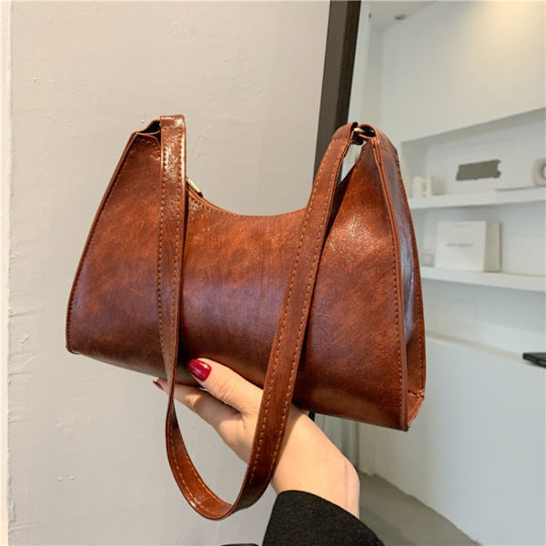 Skuldertasker Indkøbstaske MØRKEBRUN dark brown