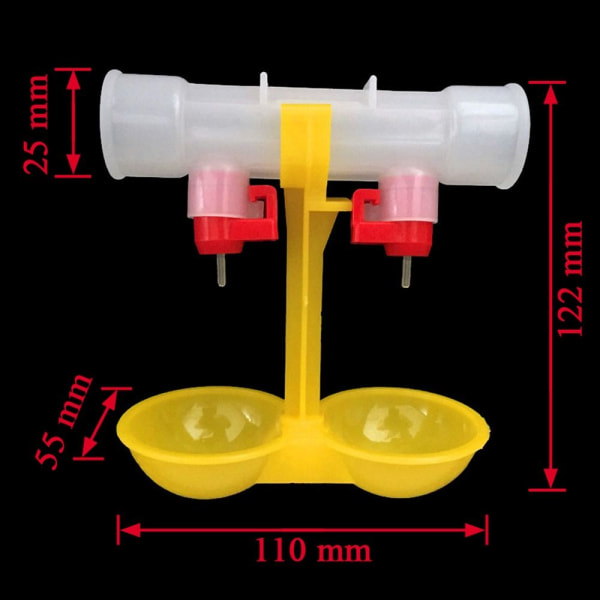 2kpl Chicken Waterer Siipikarjan juomakuppisyöttölaite 2pcs