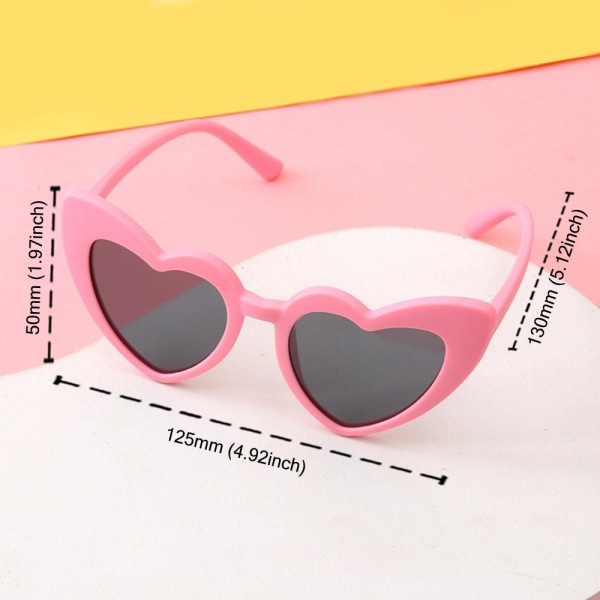 Barnesolbriller Hjertesolbriller ROSA Pink