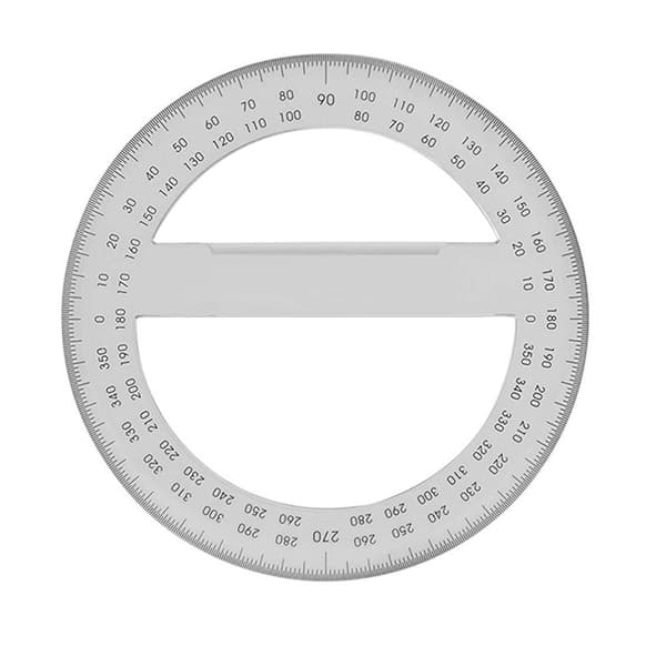 3 stk 360° Gradskive Svingarm Vinkellinjal Math Circle 3