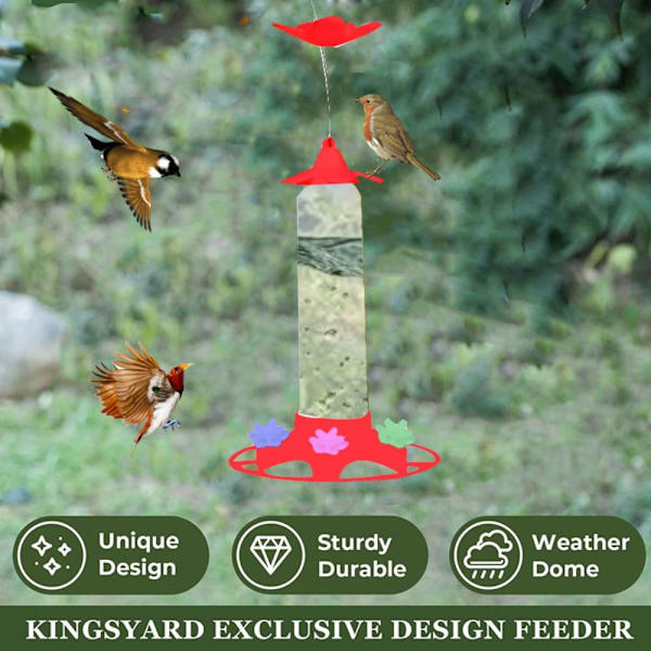 Humming Bird Feeder Lintujen vesisyöttölaitteen ruokintaportit