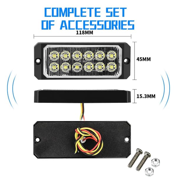 Lastebilvarsellys LED-tilhengermarkør 2 2 2