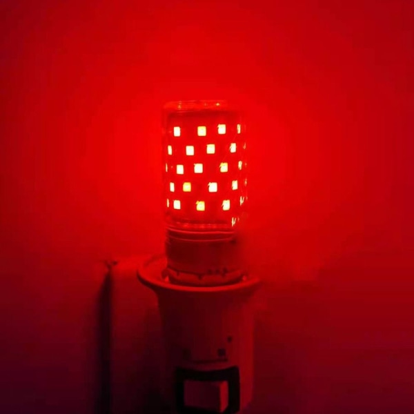 LED Majs farverige Lyspærer Majslampe RØD E14 12W E14 12W red E14  12W-E14  12W