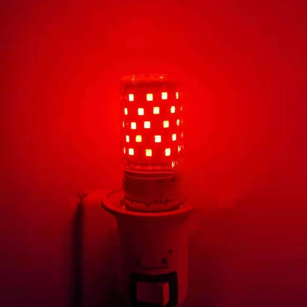LED Majs farverige Lyspærer Majslampe RØD E27 12W E27 12W red E27 12W-E27 12W