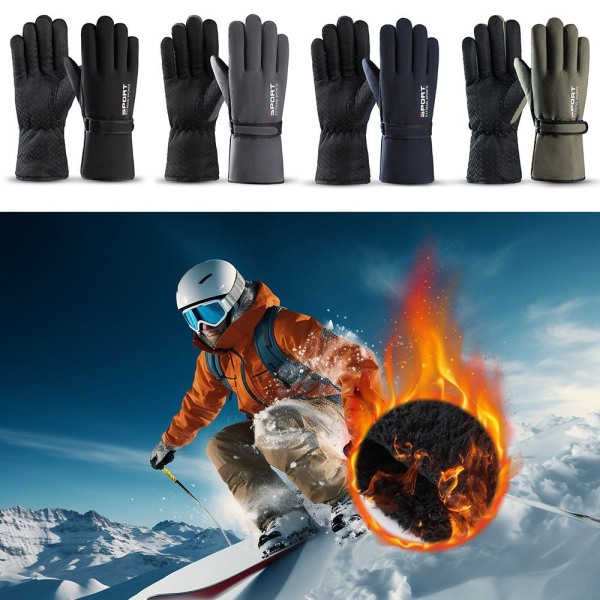 1Par Skidhandskar Thermal GRÖN Green