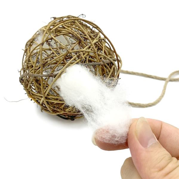 2ST Parrot Toy Bird Tuggande Toy Bird Supplies 2pcs