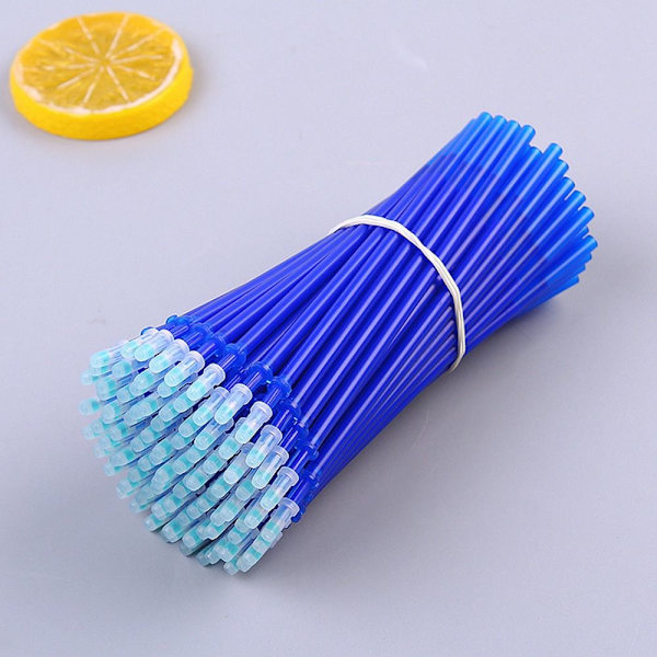 55 STK/SÆT Sletbar gelpen INS Bjørn/køer/blade 01-BLÅT BLÆK 01-Blue Ink