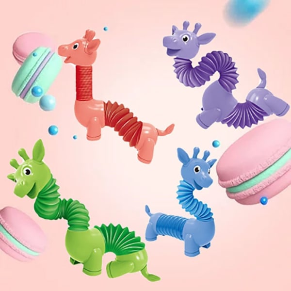 3kpl Animal Tubes Fidget Toy Sensor Putket Fidget Toys
