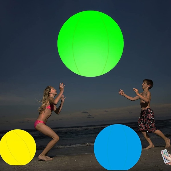 40CM Lysende LED Ball Oppblåsbar PVC Ballong