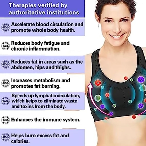 Ion Lifting Bra Lymphvity Detoxification Bra ORANGE M Orange M