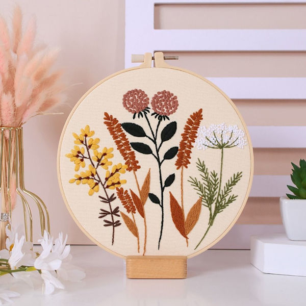 Blomsterbroderisats korsstygn D D D