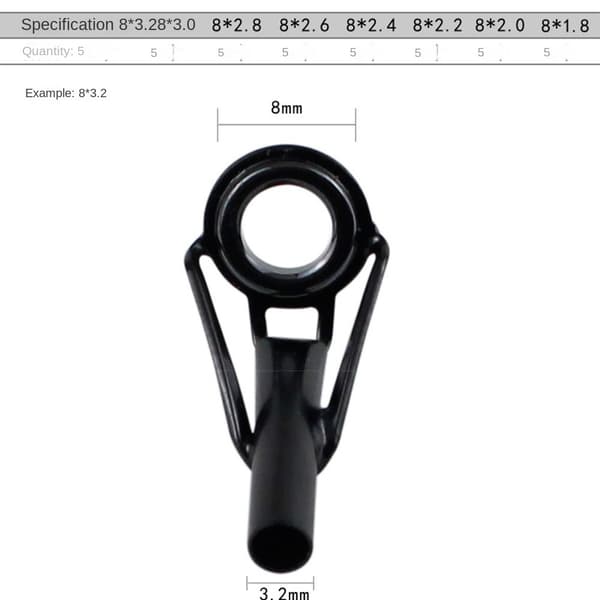 Fiskspö Guide Eye Keramisk Ring Tip Repair Kit
