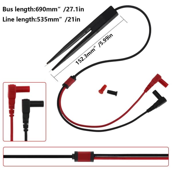 Chip Test Clip Pincet Lead Probe Red