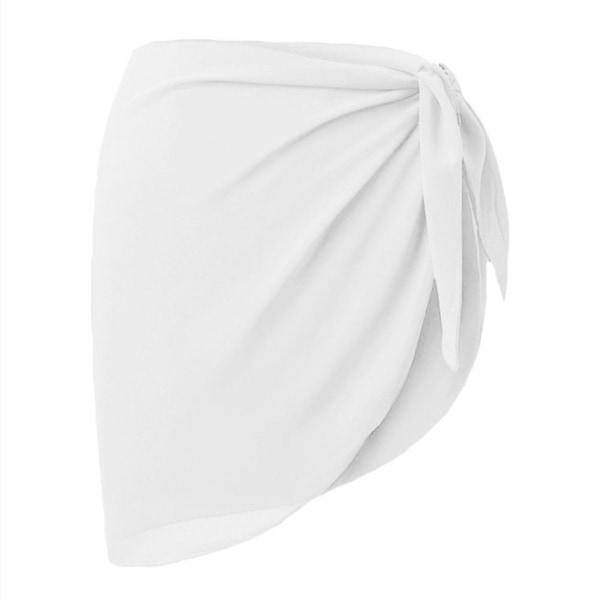 Chiffong baddräkt Beach Short Cover VIT white