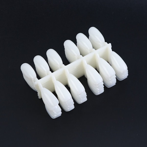 120 stk. Fake Nail Tips Display Palette HVID White