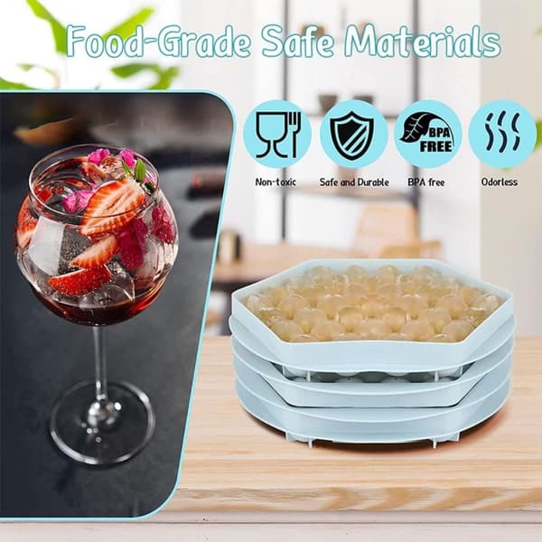Hockey Ice Making Form Ice Cube Maker Form BLÅ Blue