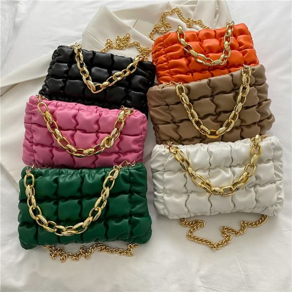 Puffy Handbag Skuldertaske SORT black