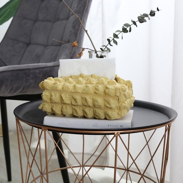 Tissue Box Serviettholder GUL yellow