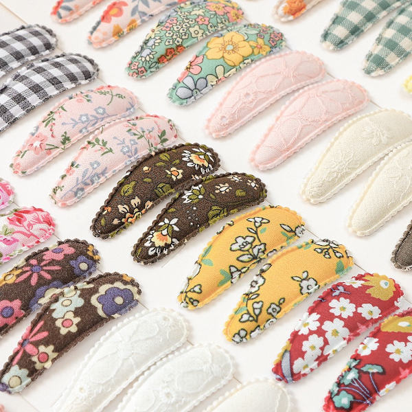 Printed broderi-hårklämmor BB-hårnålar 02 02 02