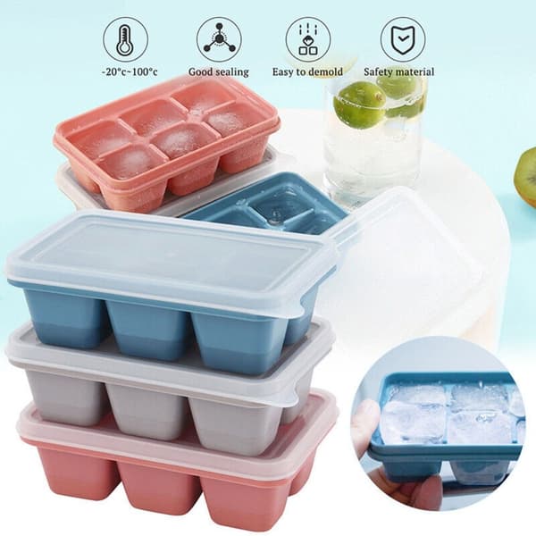 2 kpl Ice Cube Tray Ice Cube Mold VAALEENPINKI Pink