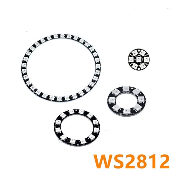 WS2812 5050 RGB LED Controller Module 24LED 24LED 24LED