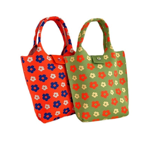 Knit Handbag Kangaskassi ORANSSI orange