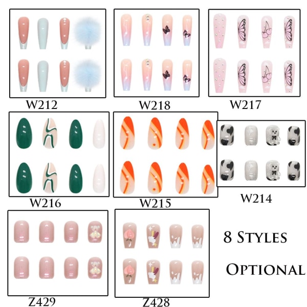 24st False Nail Full Cover Z429