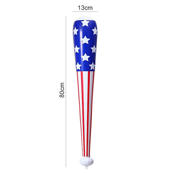 2st basebollträ uppblåsbar ballongsticka American Flag Print