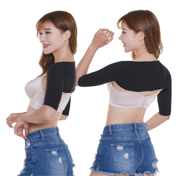 Dammanschett ärm Arm Elastiska ärmar SVART-L SVART-L Black-L