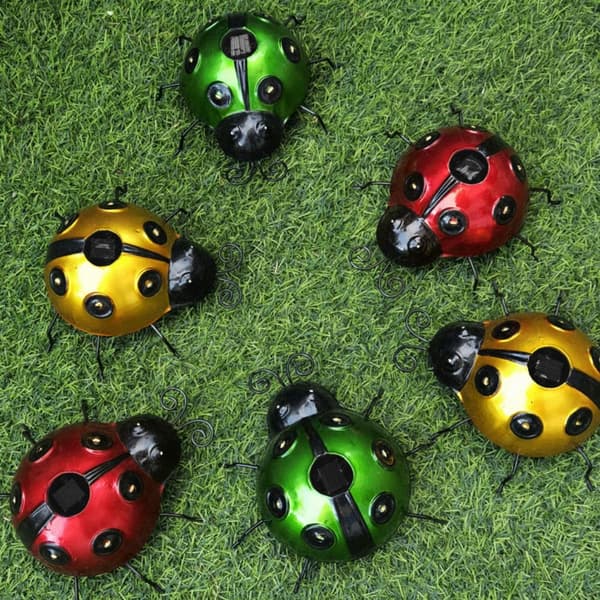 Ladybug Plenlamper Solar LED-lys GUL yellow