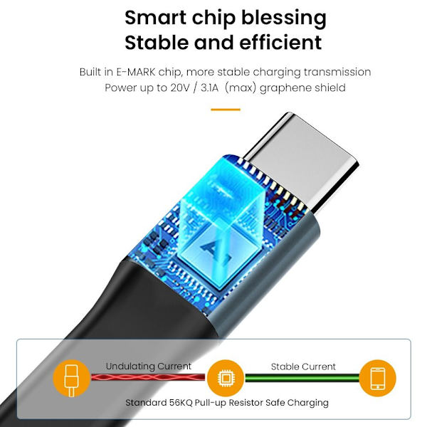 USB Datakabel Hurtigopladningskabel BLÅT TIL MICRO TIL MICRO Blue For Micro-For Micro