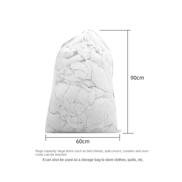 Mesh Laundry Bag Laundry Hamper Liner Taitettava mesh