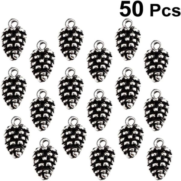 50st Pinecone Charms Hängen Julberlocker Pärlor Hängen