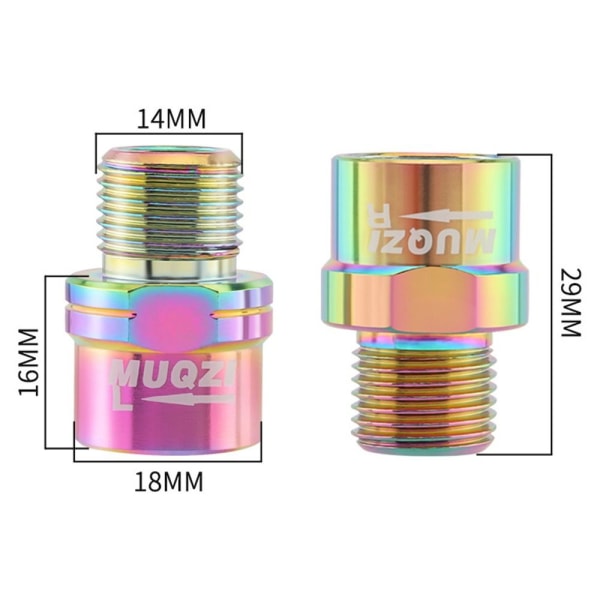 2stk Sykkelavstandsstykker Aksel Crank Expander GULL Gold