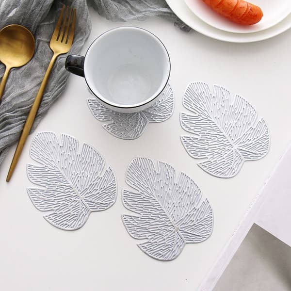 5kpl ontot lasinaluset PVC-tabletti KULTA Gold