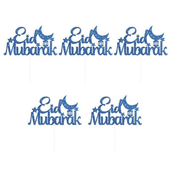 5 st Eid Mubarak Bak Cupcakes Toppers C C
