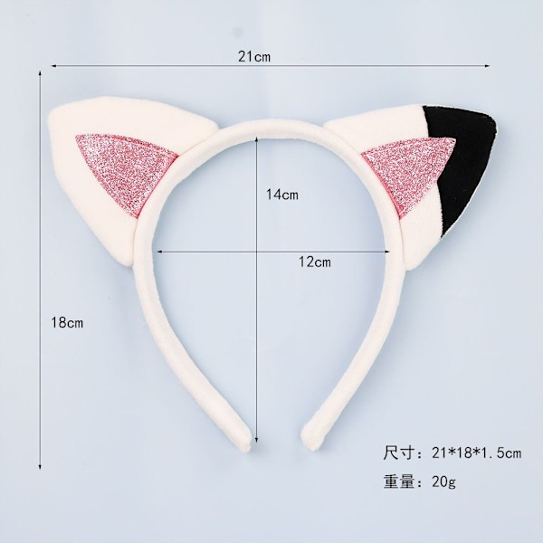 Plysch hårband Cat Ears Hårband 2 2 2