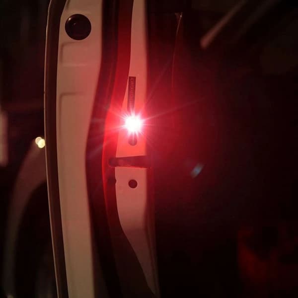 2 ST Varningsljus för bildörr LED-varningsljus RÖDA Red