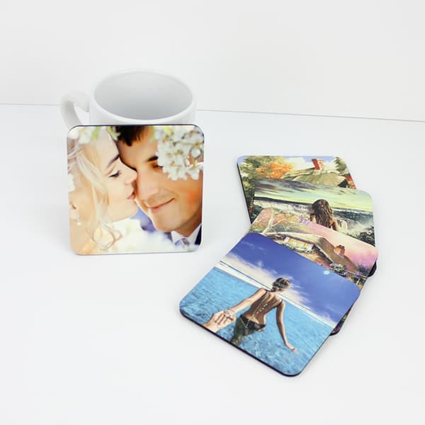 12 STK Sublimation Square Coaster Kork Coasters MDF Coasters