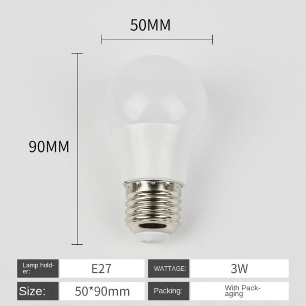 LED lyspære pendelpærer E27-3W-6 BEADS E27-3W-6 BEADS