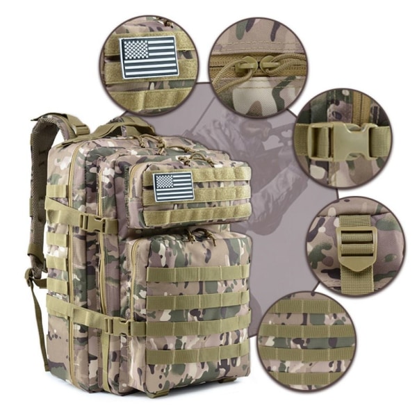 Military Tactical Backpack Army Molle Bag CP CAMOUFLAGE CP