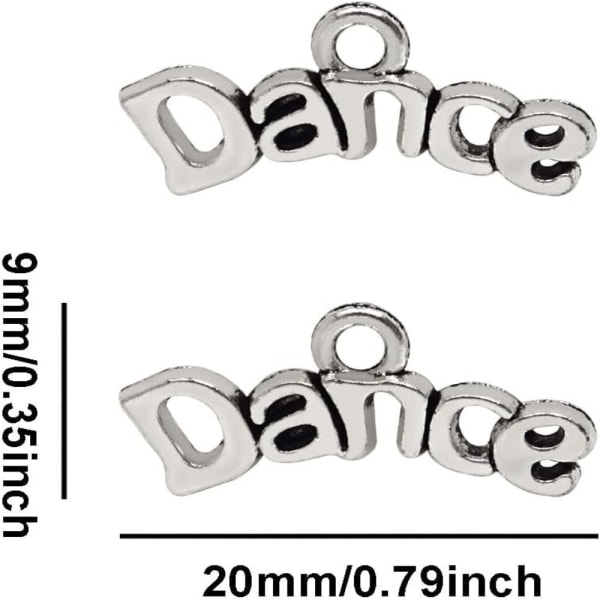 Dance Pendant Charms Pendant Letter Pendant