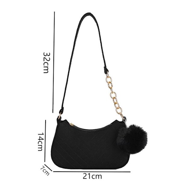 Mulepose Skuldertaske SORT black