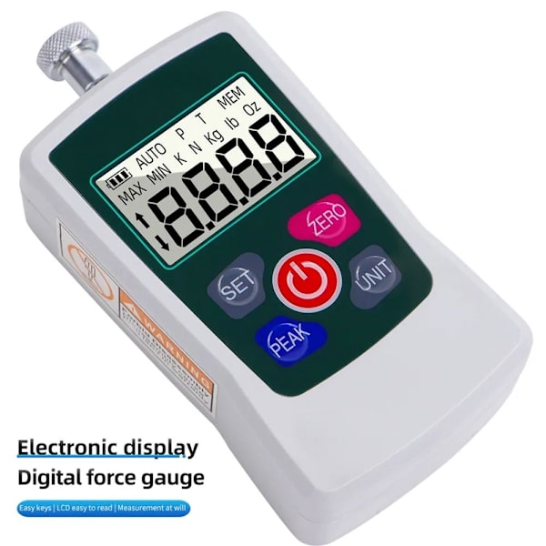 Digital Force Gauge 500N Push Pull Meter Bärbar kraftmätare