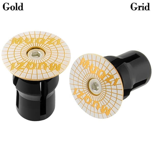2st Ändpluggar Lås Handtag Styreplugg GOLD GRID GRID Gold Grid-Grid