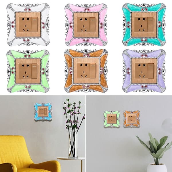 Enkelt lyskontakt Dæksel Socket Surround Frame HVID white