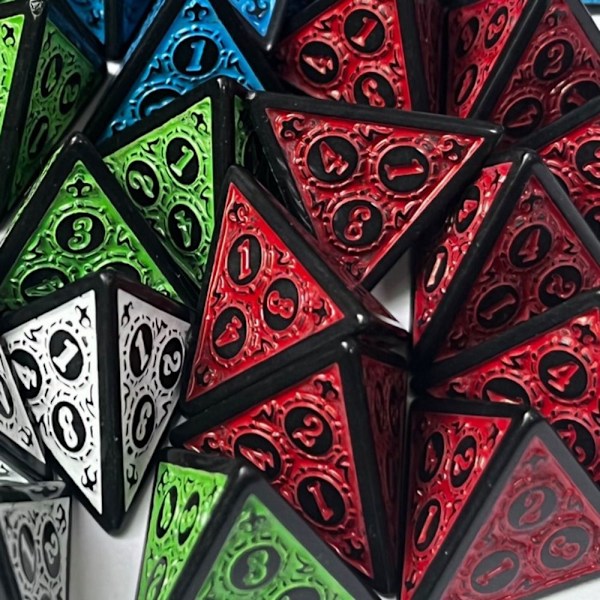 10 kpl set Noppapelit PUNAINEN red
