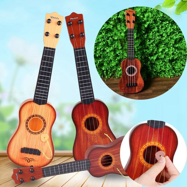 Slumpfärg 1 st Simuleringsgitarr Mini Ukulele 1 1